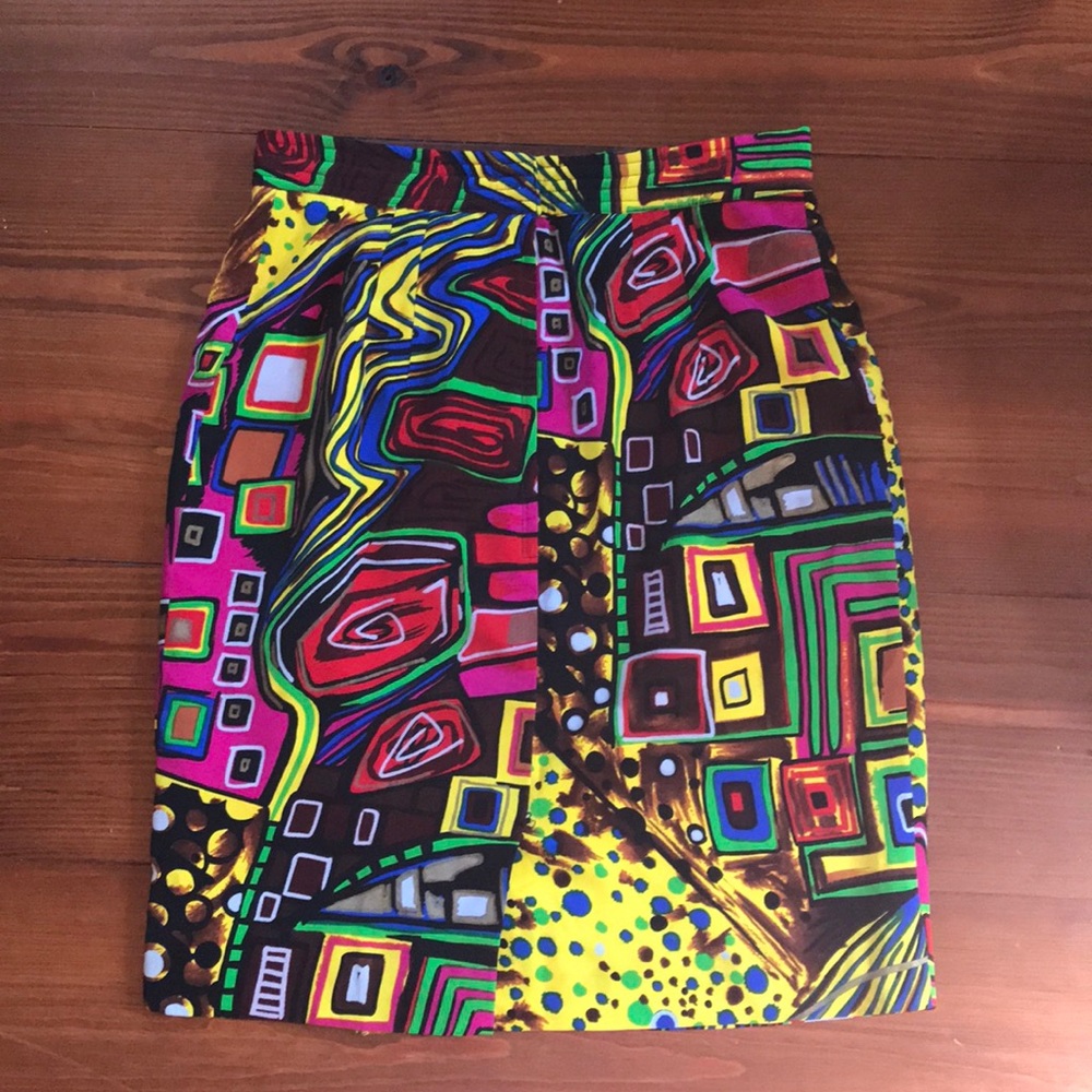 The Gala Boutique Vintage 80s skirt colorful